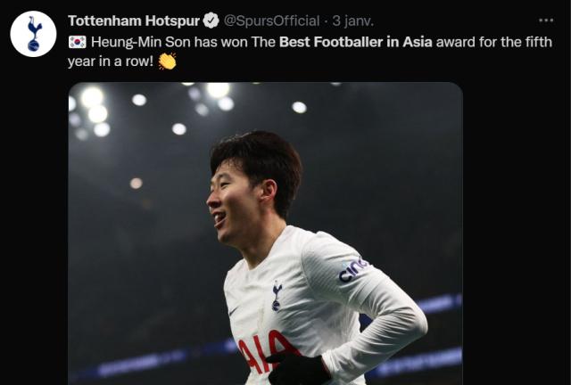 1641565451334004483.png 黄金甲体育-热刺官网首页: 孙兴慜获体坛周报2021亚洲金球奖