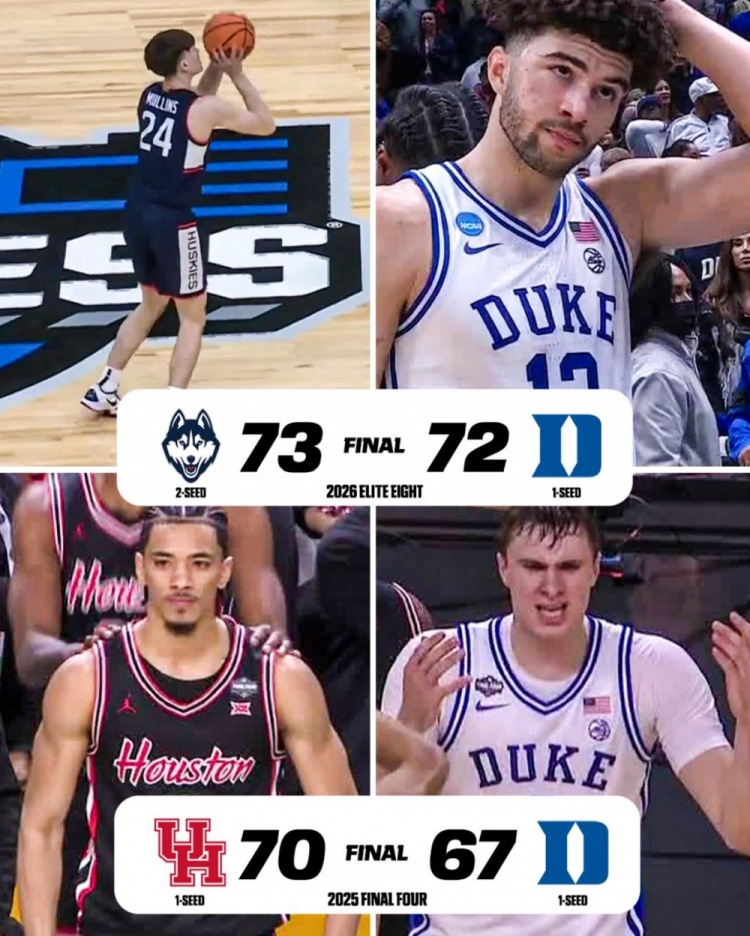 杜克今年被15分逆转无缘四强 去年被翻14分无缘决赛&amp;8分钟输17分